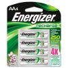 ENERGIZER e²® NiMH Rechargeable Batteries, AA - 4/PK
