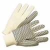 Anchor PVC-Dotted Canvas Gloves - One Size Fits All