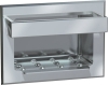 ASI Heavy Duty Stainless Steel Recessed Soap Dish with Rectangular Solid Bar For Dry Wall Mounting - 7 1/8" x 5"