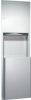 ASI Semi Recessed Roll Paper Towel Dispenser and Waste Receptacle - 15 3/4" x 54 1/2" x 10 1/4"