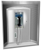 ASI Curved Telephone Accommodation - with Flush Panel Housing and Writing Shelf