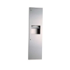 BOBRICK TrimLine Series™ Recessed Paper Towel Dispenser/Waste Receptacle - 6.3 Gal.