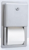 BOBRICK ClassicSeries® Recessed Multi-Roll Toilet Tissue Dispenser - 6-1/4" W X 11-1/4"H X 3-1/8" D