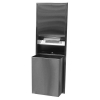 BOBRICK ClassicSeries® Recessed Convertible Paper Towel Dispenser/Waste Receptacle - 18 Gal.