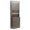 BOBRICK ClassicSeries® Surface-Mounted Convertible Paper Towel Dispenser/Waste Receptacle - 12 Gal.
