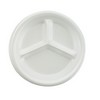 BOARDWALK Hi-Impact Plastic Dinnerware Plate - 10", with Three Compartments