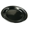 BOARDWALK Medium Black Laminate Foam Dinnerware - 5 7/8".