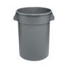 Continental Huskee Round Waste Container - 10 Gal, Gray