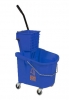 Continental Splash Guard Bucket w/Side-Press Wringer - 26 Quart, Blue