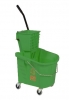 Continental Splash Guard Bucket w/Side-Press Wringer - 26 Quart, Green