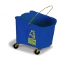 Continental Splash Guard Mop Bucket - 26 Quart, Blue