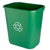 Continental Commercial Recycling Wastebaskets - 28-1/8 quart