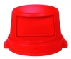 Continental Huskee Dome Top Can Covers - Red, 44 Gal