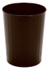 Continental Steeline™ Brown Round Wastebaskets - 26 Quart