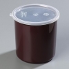 Carlisle Poly-Tuf™ Brown Crock Container w/Lid  - 2.7 Qt.