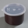 Carlisle Poly-Tuf™ Crock Brown Container w/Lid  - 1.5 Qt.