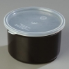 Carlisle Poly-Tuf™ Crock Black Container w/Lid  - 1.5 Qt.