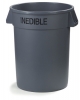 Carlisle Bronco™ Gray Waste Container - 31.35" H X 24" D
