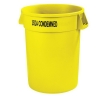 Carlisle Bronco™ Yellow Wast Container USDA Condemned - 32 Gal.