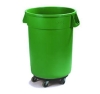 Carlisle Bronco™ Green Container with Dolly - 32 Gal.