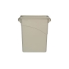 Carlisle TrimLine™ Beige Trash Container - 15 Gallon