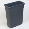 Carlisle TrimLine™ Gray Trash Container - 15 Gallon