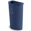 Carlisle Centurian™ Blue Half Round Container - 21 Gallon