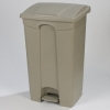Carlisle Step-On Beige Waste Container - 12 Gal.