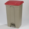 Carlisle Red Step-On Container - 23 Gal