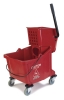 Carlisle Red Flo-Pac® Bucket with Side Press Wringer - 35 Qt.