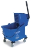 Carlisle Blue Flo-Pac® Bucket with Side Press Wringer - 35 Qt.