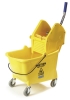 Carlisle Yellow Flo-Pac® Bucket/Wringer w/Down Press - 26-35 Qt.