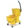 Carlisle Yellow Bucket with Side Press Wringer - 26 Qt.