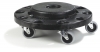 Carlisle Bronco™ Standard Round Container Dolly - Black