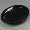 Carlisle Designer Black Displayware™ WR Oval Platter - 21" x 15"