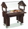 Carlisle Black Six Star™ Portable with Legs Only Food Bar - 4 ft