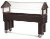 Carlisle Brown Six Star™ With Legs Only Food Bar - 6 ft 