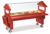 Carlisle Red Six Star™ Youth with Legs only Food Bar - 6 ft 