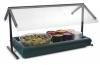 Carlisle Black Std. Double-Sided Sneeze Guard For Five Star™ Buffet Bars - 73-1/4" 