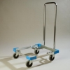 Carlisle OptiClean™ Open Aluminum Dolly With Handle - Blue