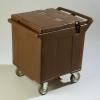 Carlisle Brown Cateraide™ Ice Caddy - 2 Rigid Casters, 2 Swivel Casters