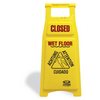 Continental 26" High "Closed" Wet Floor Sign - Plastic Bilingual