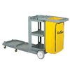Continental Compact Cleaning Cart - W/25G bag & folding tray