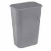 Continental Commercial Plastic Wastebasket - 41 qt, Gray