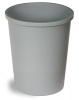 Continental Commercial Plastic Wastebasket - 44 qt, Grey