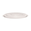 Continental Huskee Round Lids - 44 Gal, White