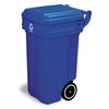 Continental Tilt-N-Wheel Waste Container - 50 Gal, Blue