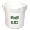 Continental "Broken Glass" Huskee Buckets - 10 Quart