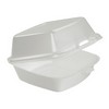 DART Foam Hinged Lid Carryout Containers - 5" Medium Sandwich