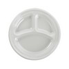 DART Quiet Classic® Laminated Foam Dinnerware - 9" Plate with Three Compartments
